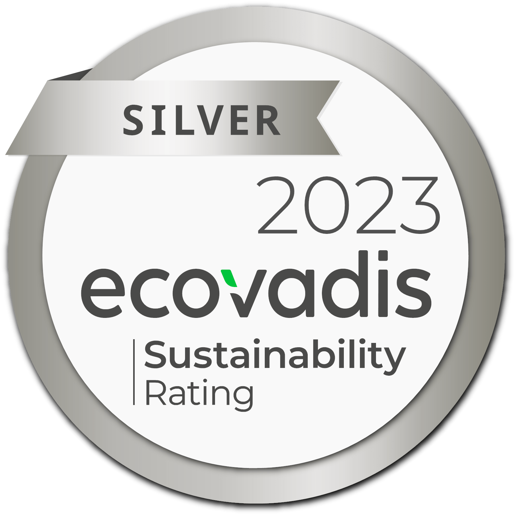 EcoVadisSILVER 2023 (logo)